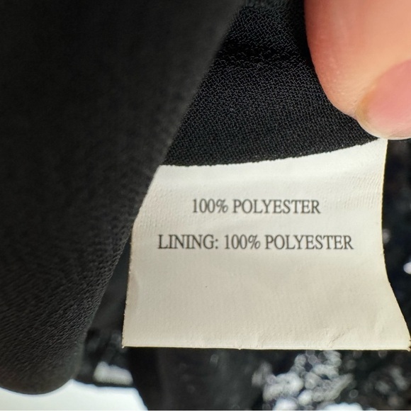 Space 46 Womens Sequin Tank Top Medium Black Evening Trapeze Racerback Sparkly - Picture 9 of 11